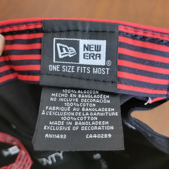 New Era Black Red Cincinnati Reds Womens 9TWENTY Hat Cap one size fits most New - Picture 9 of 10